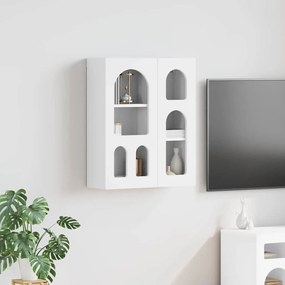 vidaXL Κρεμαστό ντουλάπι με ράφι ELST Λευκό 59 x 20 x 71.5 εκ