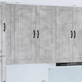 vidaXL Ντουλάπα Κουζίνας με ράφι Σκυρόδεμα Γκρι 40 x 31 x 100 εκ.