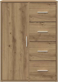 vidaXL Πλαϊνό γραφείο Artisan Oak 60 x 31 x 84 εκ. Επεξεργασμένο ξύλο