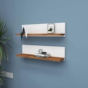 Ράφι Τοίχου Λευκό POBEMU 60x13x15