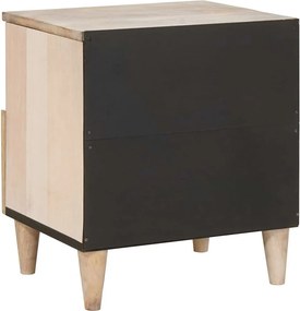 vidaXL Κομοδίνο Λευκό 40 x 33 x 46 εκ. Επεξεργασμένο Ξύλο