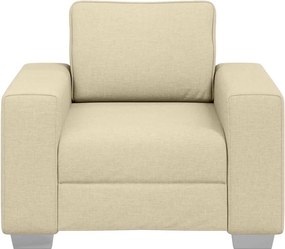 vidaXL Καναπές Κρεμ 100 x 80 x 82 εκ ύφασμα