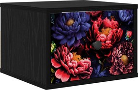 vidaXL Τοίχου κομοδίνο KIEL Μαύρη Δρυς 36 x 33 x 25 εκ.