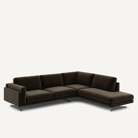 Γωνιακός καναπές από βελούδο, Cesar