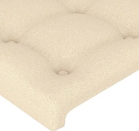 vidaXL Κεφαλάρια Κρεμ 160x5x78/88 εκ. Ύφασμα