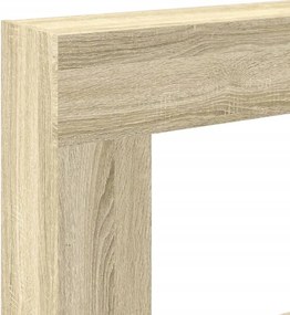 vidaXL Πλαίσιο Τζακιού Sonoma Δρυς 81x18x82 εκ. από Επεξ. Ξύλο
