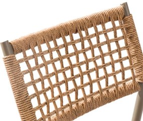 Καρέκλα Chiara Fylliana Καφέ 56x58x86 εκ. 56x58x86 εκ.