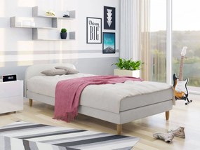 Επενδυμένο κρεβάτι Hot II-Gkri Anoixto-90 x 200
