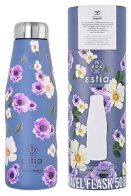 Μπουκάλι Θερμός Travel Flask Save The Aegean Garden Blue 500ml - Estia