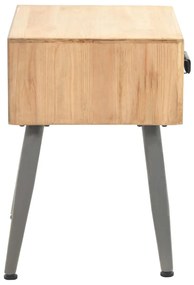 vidaXL Κομοδίνο 43 x 38 x 50 εκ. από Μασίφ Ξύλο Ελάτης