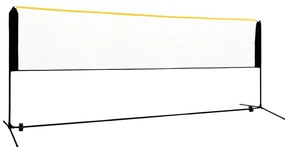 vidaXL Φιλέ Μπάντμιντον Ρυθμιζόμενο 400 x 103 x 94-158 εκ. Μεταλλικό
