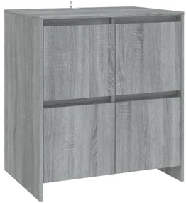 vidaXL Μπουφές 3 Τεμαχίων Γκρι Sonoma από Επεξεργασμένο Ξύλο