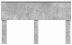 vidaXL Κεφαλάρι Σκυρόδεμα Γκρι 140 cm Επεξεργασμένο ξύλο