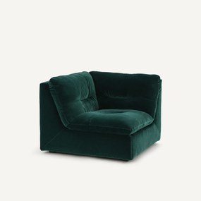 Γωνιακή πολυθρόνα σύνθεσης, βελούδο, Giuliano