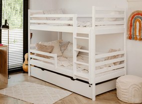 NEMO 90x200 white bunk bed Lano Furniture
