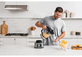 Μπλέντερ 3 σε 1 Ninja Foodi Power Nutri CB350EU, 1200W, 2.1L, 6 προγράμματα, Smart Torque, Auto-iQ, Μαύρο/ανοξείδωτο