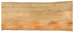 vidaXL Επιφάνεια Τραπεζιού 140x60x3,8 εκ. Live Edge Μασίφ Ξύλο Μάνγκο