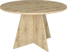Τραπέζι Tailor Megapap χρώμα sapphire oak Ø120x75,7εκ.