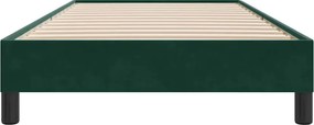 vidaXL Box Spring Κρεβάτι χωρίς στρώμα Σκούρο πράσινο Βελούδινο