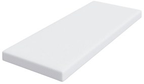 vidaXL Στρώματα Λευκό 70 x 200 cm 100% ύφασμα πολυεστέρα με τζακάρ