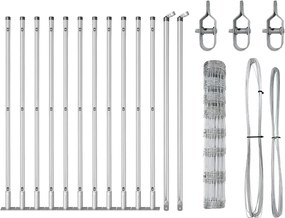 vidaXL Στύλος Περιφράξεων Γαλβανισμένο 25 x 1 m Ατσάλι