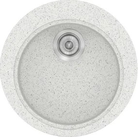 Kitchen Sink Sanitec Classic 316 Inset 48x48 cm Granite White