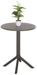 ΤΡΑΠΕΖΙ ΠΟΛΥΠΡΟΠΥΛΕΝΙΟΥ ΣΤΡΟΓΓΥΛΟ TERRIN  OLIVE GREEN Φ60x75Υεκ.