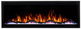 Ηλεκτρικό Τζάκι Επιτοίχιο και Ένθετο L.E.D 1600W LUXURIUS-S800 Hitense-LUXURIUS-S800-Μαύρο LUXURIUS-S800