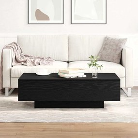 vidaXL Τραπέζι καφέ Μαύρη Δρυς 100x30x36,5 εκ Επεξεργασμένο ξύλο