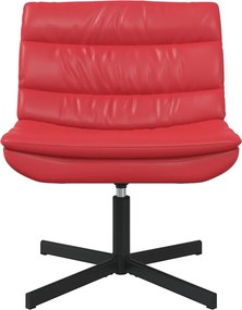 vidaXL Περιστρεφόμενη καρέκλα Κόκκινο 63 x 75 x 76 εκ Τεχνητό Δέρμα