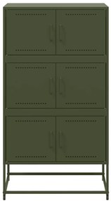 Ντουλάπι Πράσινο Λαδί 68,5x38,5x123,5 εκ. από Ατσάλι - Πράσινο