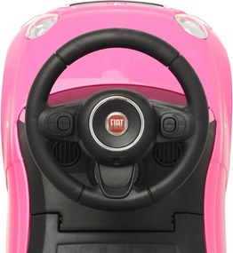 vidaXL Περπατούρα Fiat 500 Ροζ