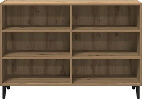 vidaXL Ραφιέρα Αρτισιανή Δρυς 103,5 x 35 x 70 εκ. από Επεξεργ. Ξύλο