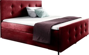 Επενδυμένο κρεβάτι Viena-Kokkino-140 x 200