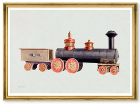 Κάδρο Toy Locomotive By John Fisk FA13484 70x50cm Multi MindTheGap Οριζόντιοι Ξύλο,Γυαλί