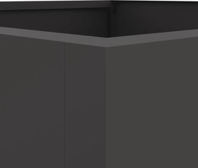 vidaXL Ζαρντινιέρα Μαύρη 52x48x75 εκ. από Χάλυβα