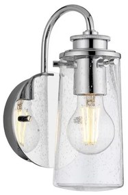 Απλίκα Φωτιστικό Μπάνιου 1xE27 IP44 Braelyn Quintiesse Elstead Lighting-QN-BRAELYN1-PC-Χρώμιο QN-BRAELYN1-PC