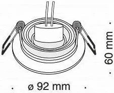 Χωνευτό σποτ οροφής Maytoni Atom round-Λευκό
