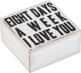 Κουτί αποθήκευσης Motto-Λευκό - 12.00Χ12.00Χ6.50cm