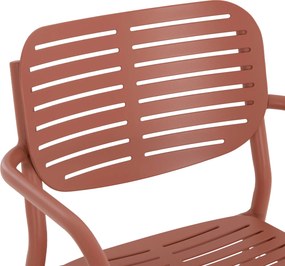 ΠΟΛΥΘΡΟΝΑ ΤΡΑΠΕΖΑΡΙΑΣ HILLIARD HM6644.08 ΑΛΟΥΜΙΝΙΟ ΣΕ TERRACOTTA 58x52x78Υεκ