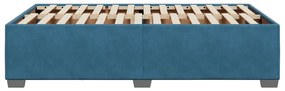 vidaXL Πλαίσιο Κρεβατιού Μπλε 120 x 200 εκ. Βελούδινο