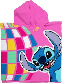 Παιδικό Πόντσο (50x100) Dimcol Lilo & Stitch 275 Pink