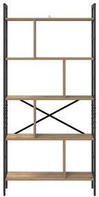 vidaXL Ράφι Βιβλίων Artisan Oak 75 x 30 x 156 εκ. Επεξεργασμένο ξύλο