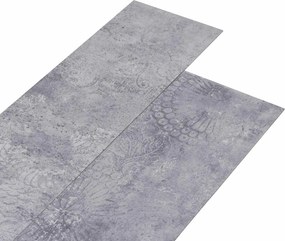 vidaXL Πλάκες Δαπέδου 18 pcs Γκρι 5,26 τ.μ. PVC