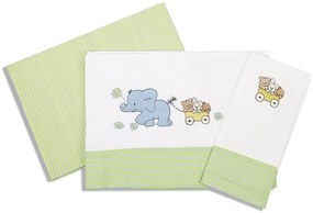 DIMcol ΣΕΝΤΟΝΙΑ ΣΕΤ 3 τεμ ΒΡΕΦ Cotton 100% 120Χ170 ΕΛΕΦΑΝΤΑΚΙΑ 111 ΓΚΡΙ/ΑΝΘΡΑΚΙ 1212614605711132