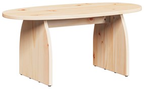 vidaXL Τραπεζάκι σαλονιού Φυσικό 80 x 40 x 35 cm Συμπαγές ξύλο πεύκου