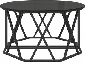 vidaXL Τραπεζάκι σαλονιού Μαύρη Οξυά 80 x 80 x 42 cm