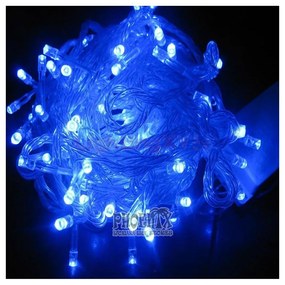 Χριστουγεννιάτικα λαμπάκια 100 LED  μπλε φωτισμού  -  10 μέτρα