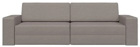 vidaXL Καναπέ-Κρεβάτι Taupe 245 x 78 x 77 εκ. ύφασμα