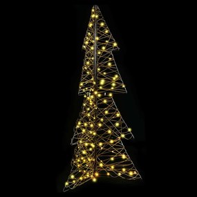 vidaXL Χριστουγεννιάτικο Δέντρο 160 LED Θερμό λευκό 150 cm Ρατάν